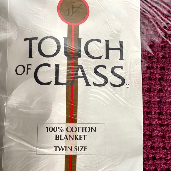 Fieldcrest 100% cotton waffle weave twin blanket - Picture 2 of 5